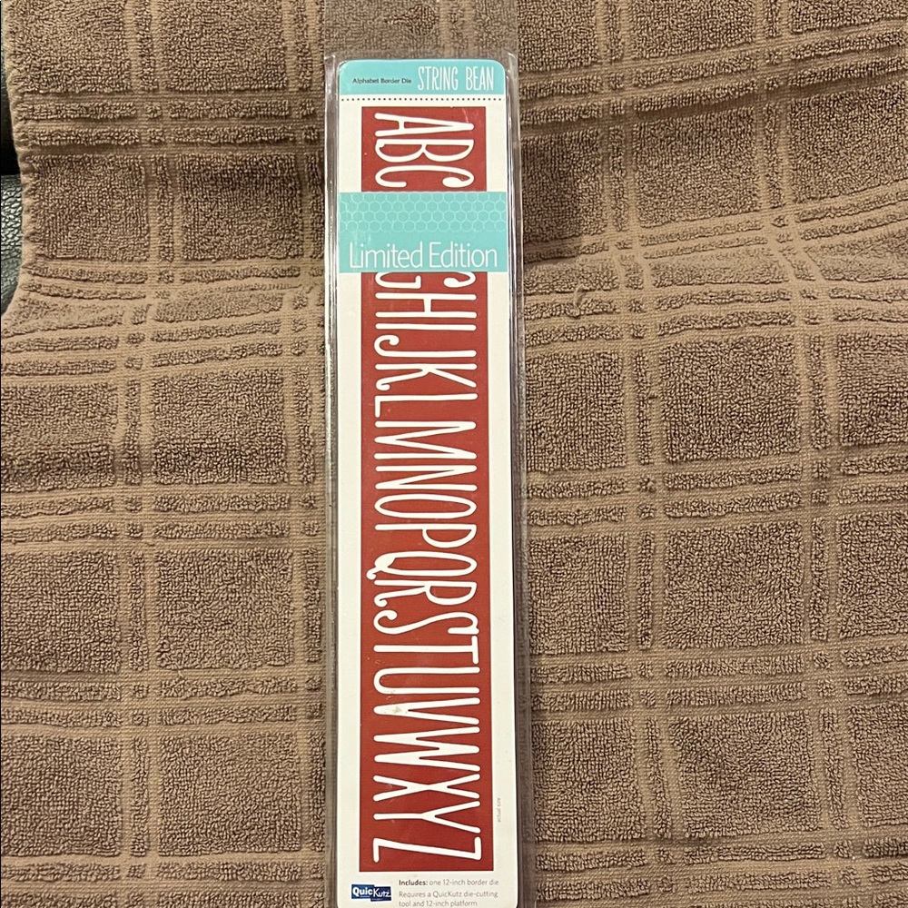 NEW QuicKutz Alphabet Die String Bean Limited Edition Lifestyle Crafts